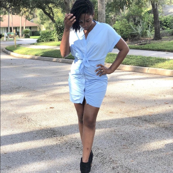 Dresses & Skirts - Sexy blue cinch Dress Dresses & Skirts - Sexy blue cinch Dress